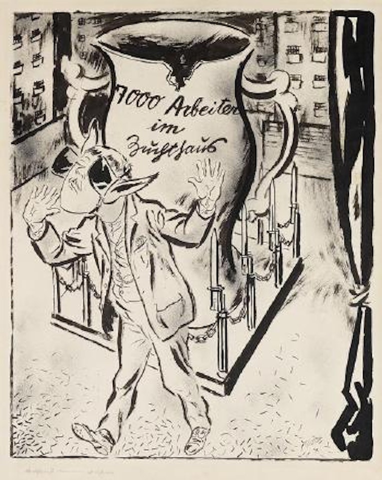 Siebentausend Arbeiter im Zuchthaus by George Grosz