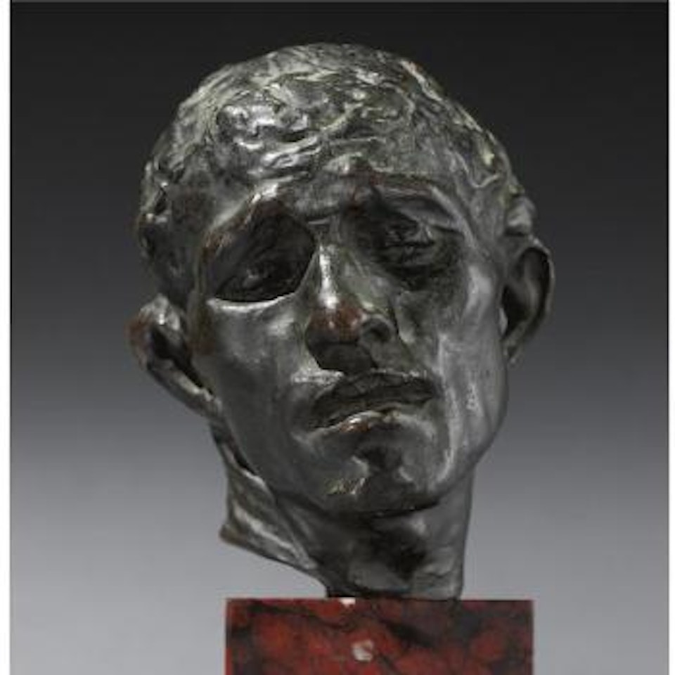 L'un Des Bourgeois De Calais: Tête De Pierre De Wissant, Moyen Modèle by Auguste Rodin