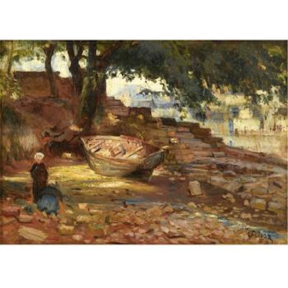 Paysage Aux Deux Paysages Et A La Barque by Othon Friesz