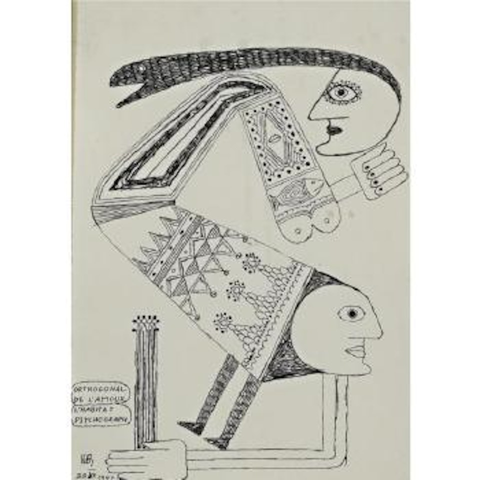 Orthogonal De L'amour, L'habitat Psychograph by Victor Brauner