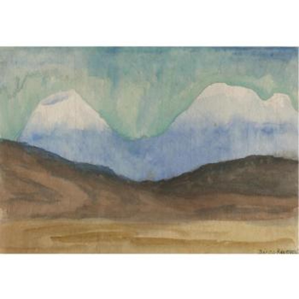 Popocatépetl And Iztaccíhuatl by Diego Rivera