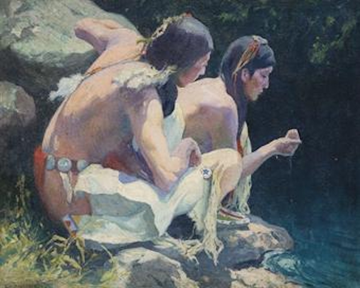 Medicine Spring by E. Irving Couse
