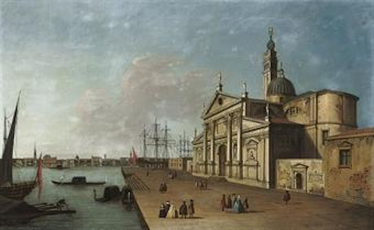 The Bacino, Venice, with San Giorgio Maggiore, looking towards the Riva degli Schiavone by Michele Marieschi