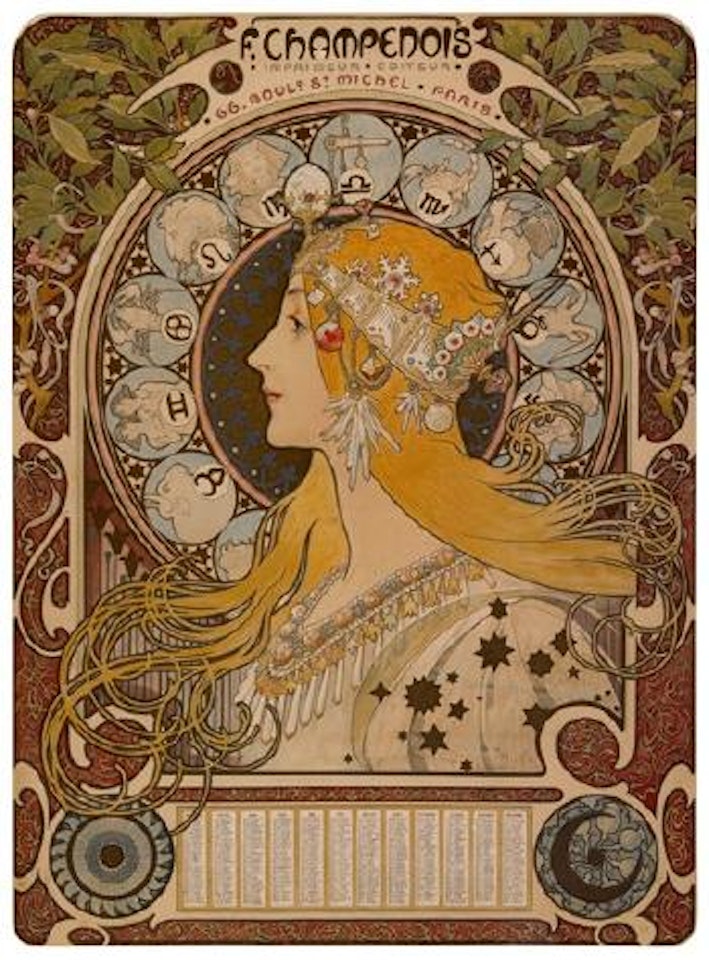 Zodiac by Alphonse Mucha