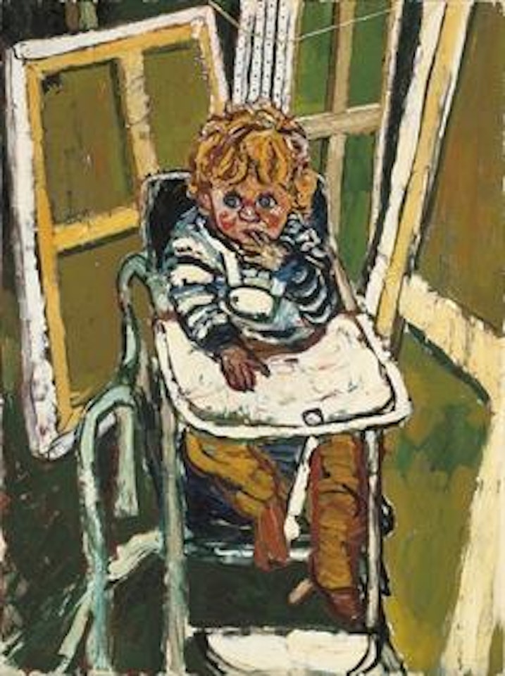 Waiting for breakfast by John Bratby