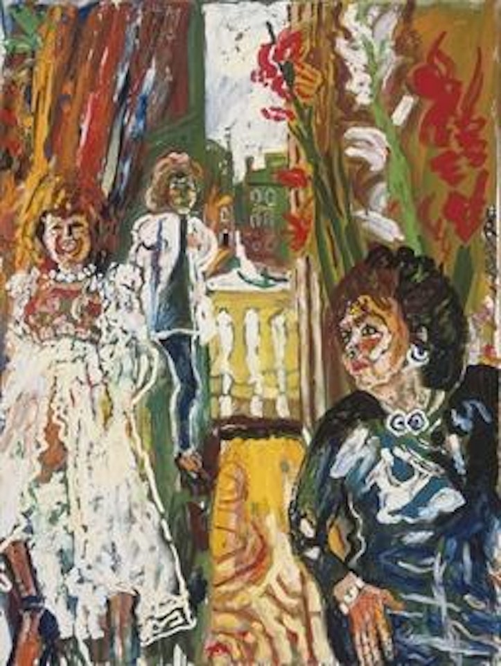 Hemingway Suite and Gladiolis with Patti as White Bride by John Bratby