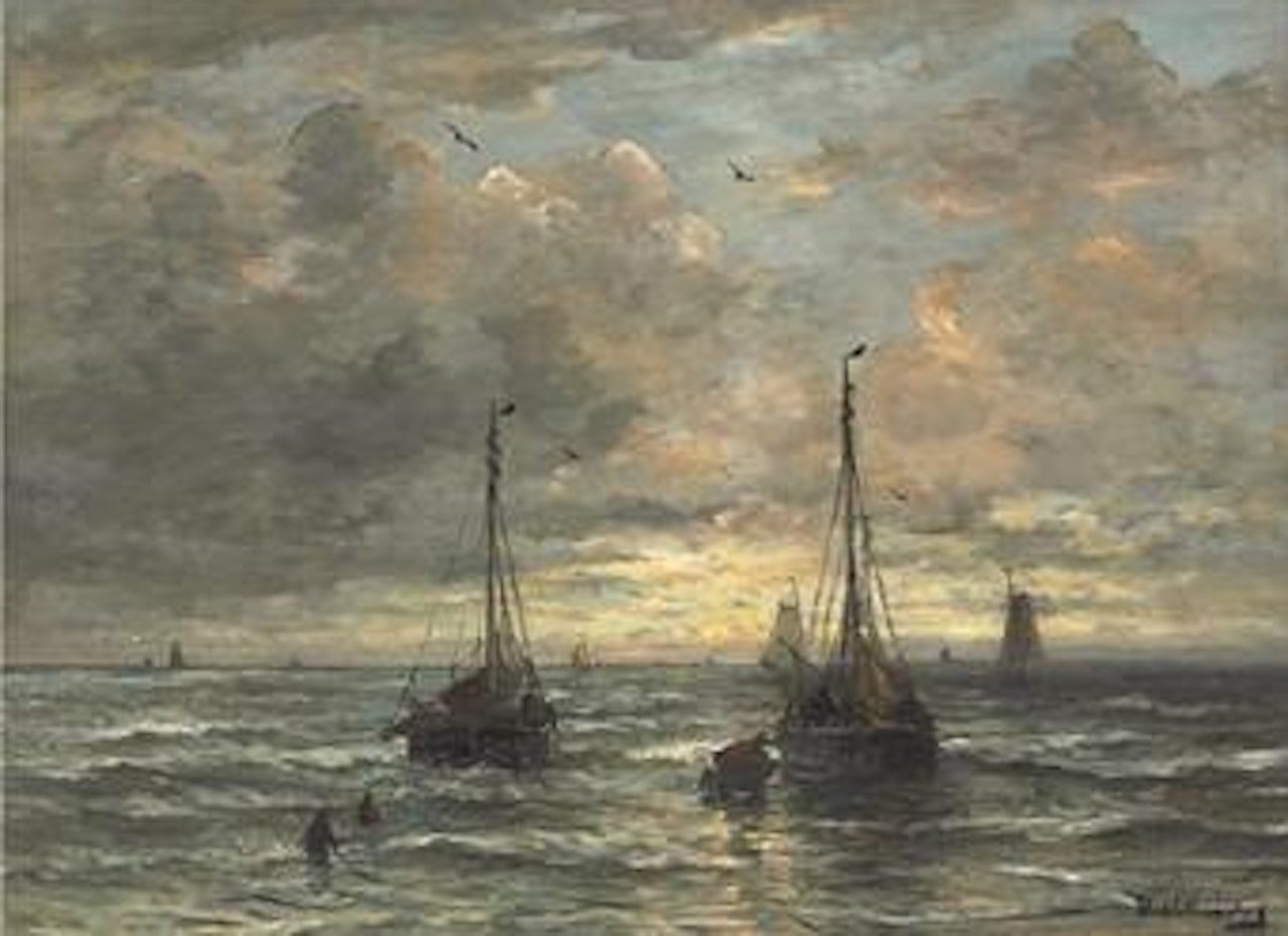 Return of the Fishing Fleet by Hendrik-Willem Mesdag
