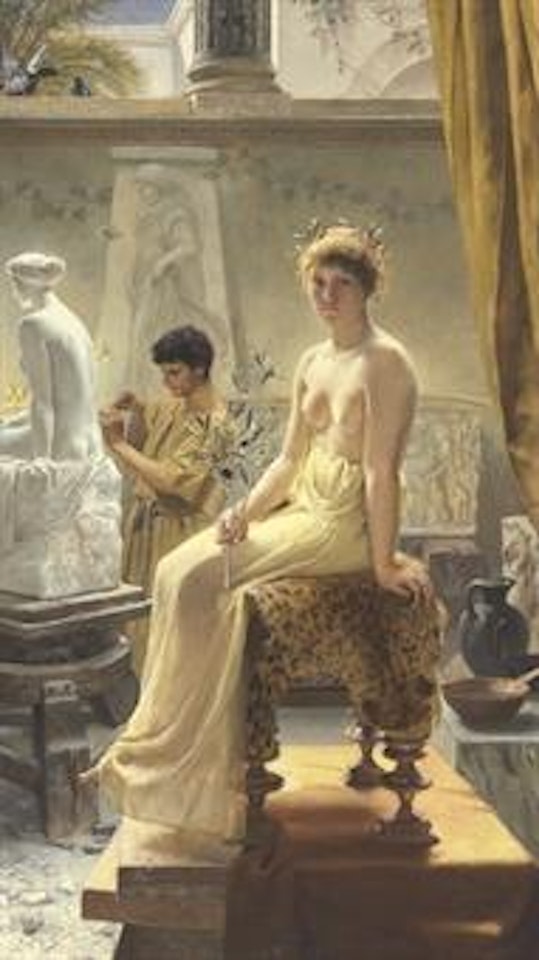 The Sculptor's Model by Comte Angelo de Courten