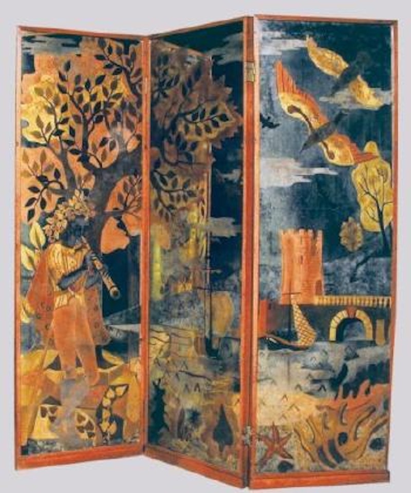 Jeune page flutiste au décor maritime by Max Ingrand