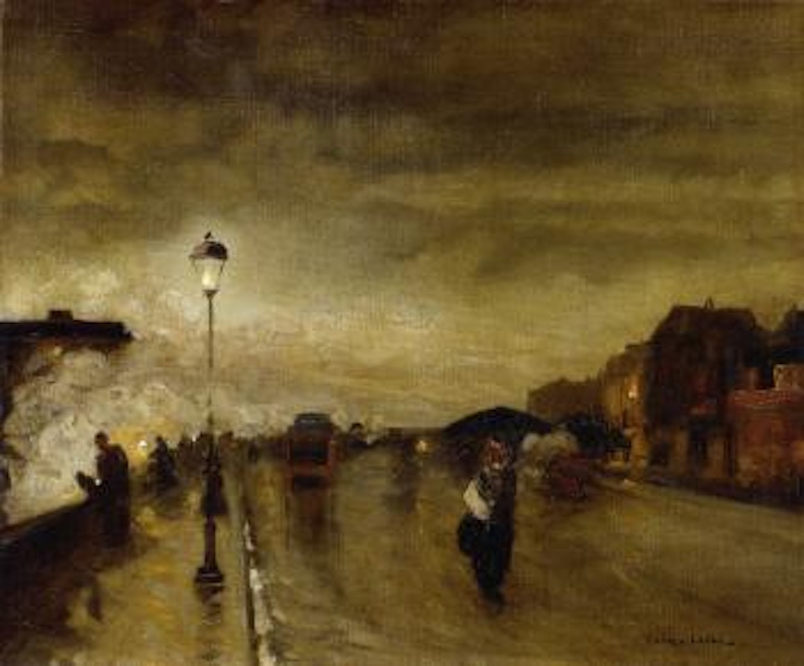 Au bord du quai a Paris by Luigi Loir