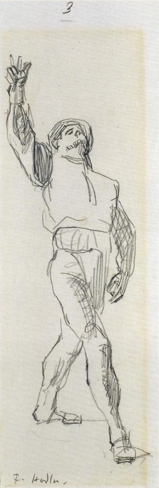 Schworender. Studie zu Einmutigkeit by Ferdinand Hodler