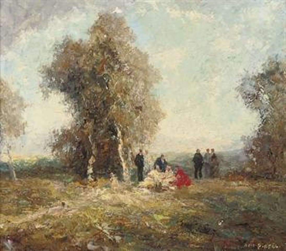 Picnicking in the park by Otto Pippel