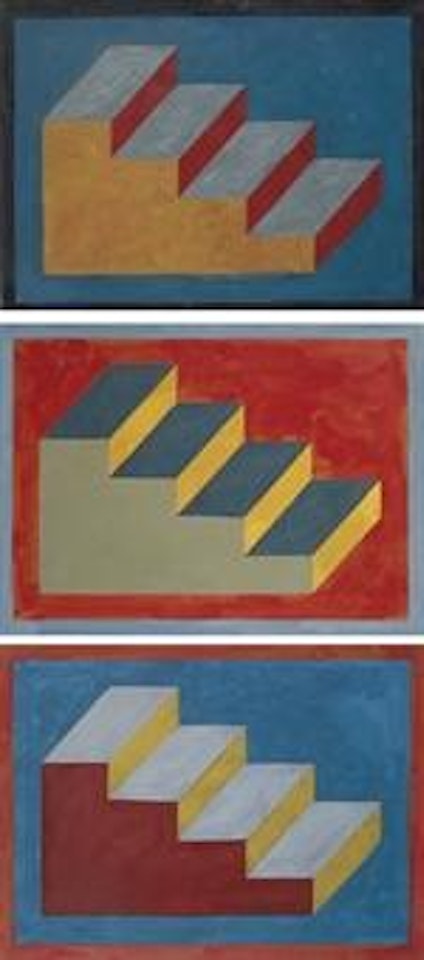Isometric Figure (Steps) by Sol LeWitt