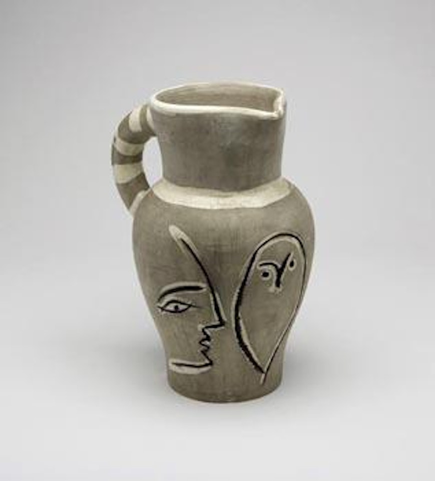 Grey engraved pitcher (AR 246) by Pablo Picasso