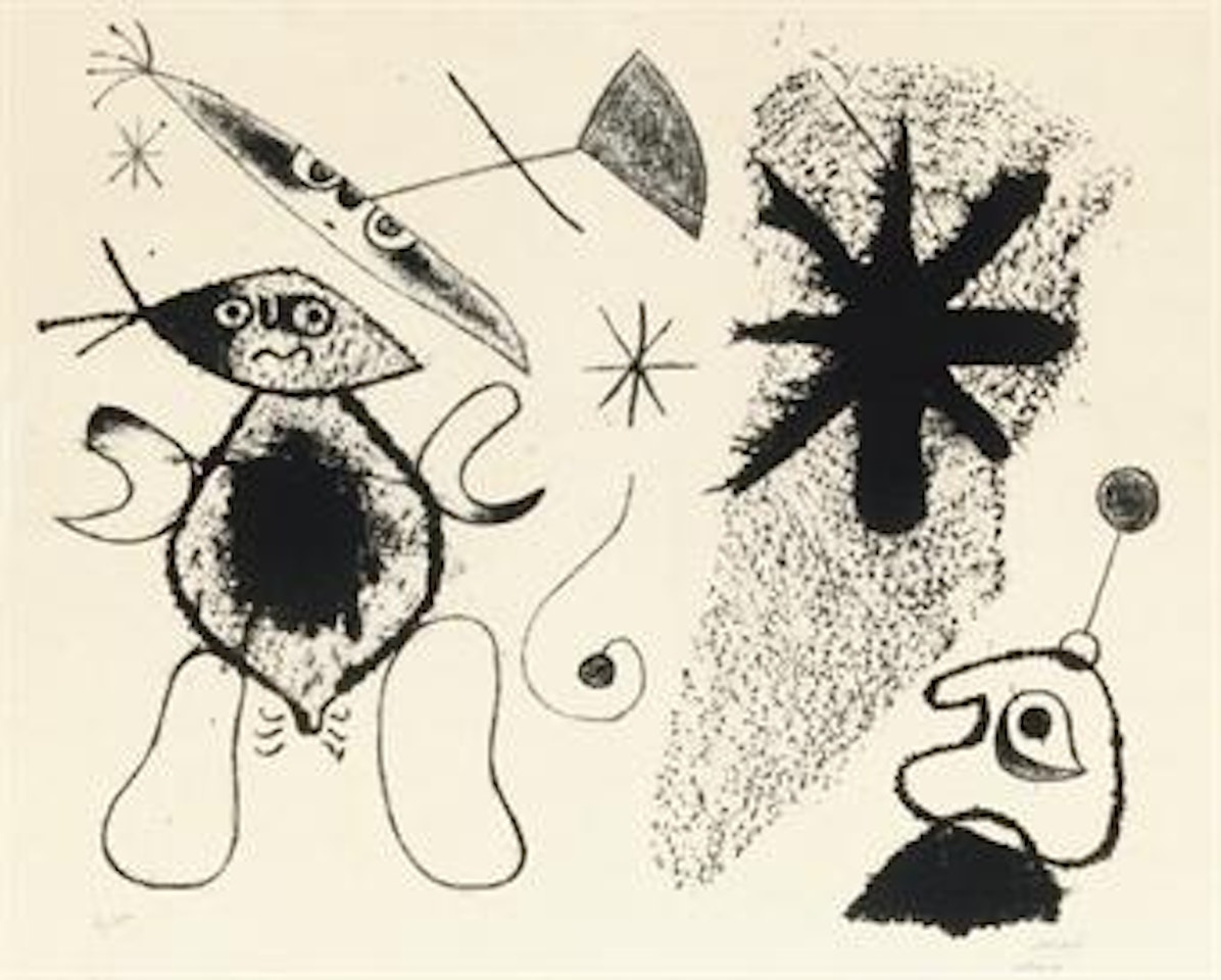 Plate XLVIII, from Barcelona (Mourlot 53) by Joan Miró