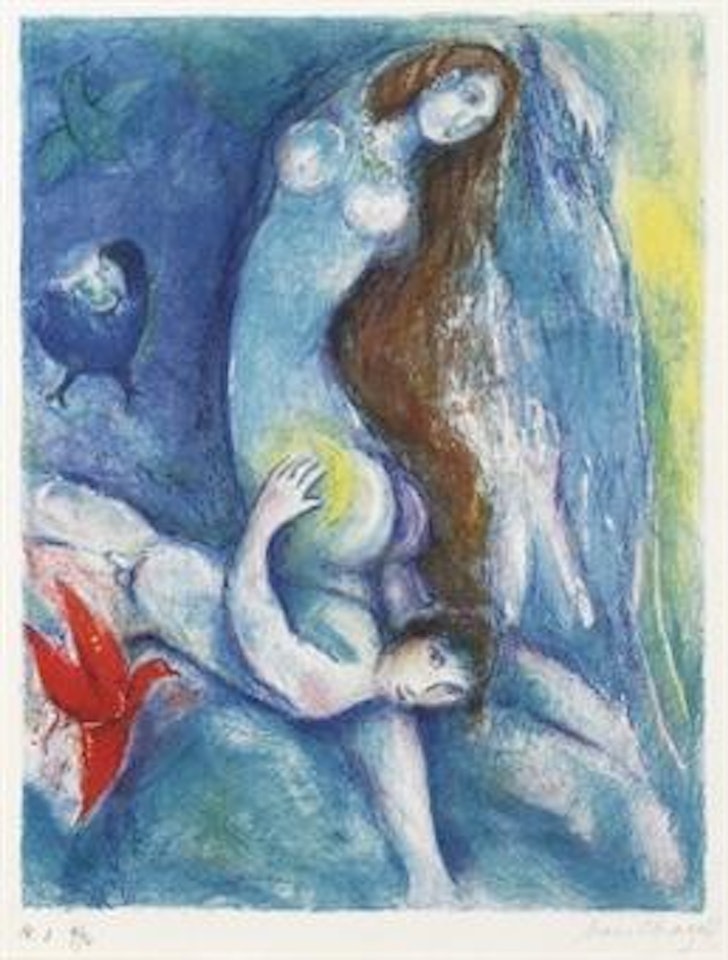 Plate 3, from Four Tales from the Arabian Nights (M. 38; see C. books 18) by Marc Chagall