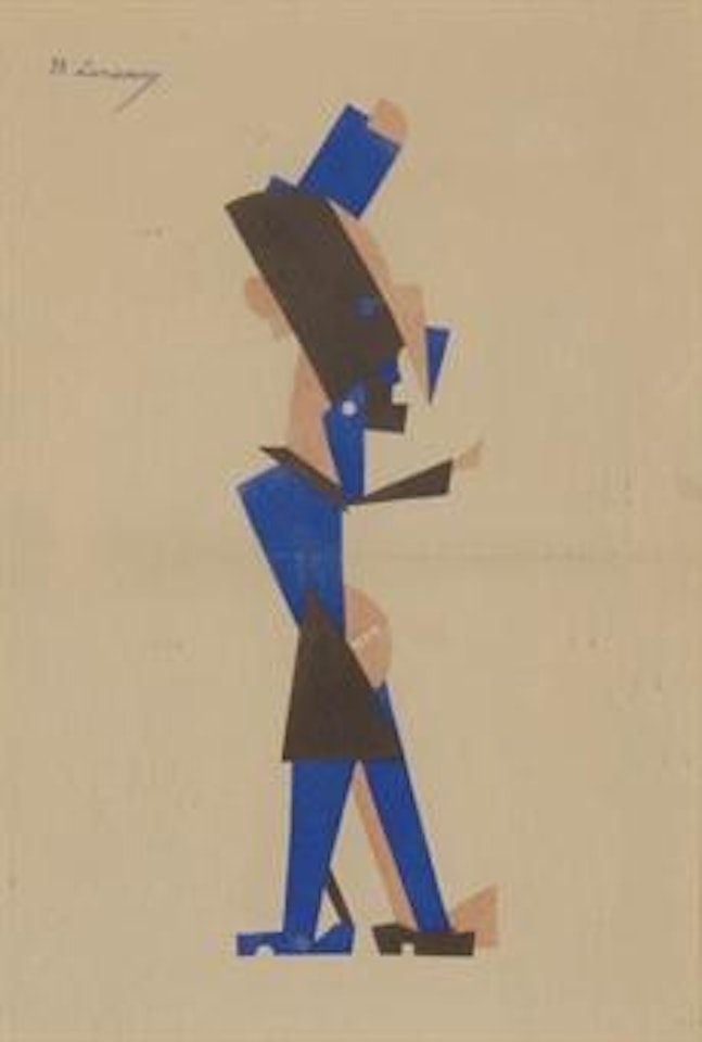 Homme en bleu by Mikhail Larionov