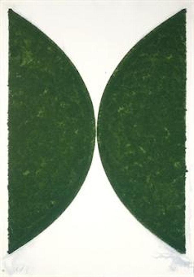 Colored Paper Image II (Dark Green Curve) (A. 142) by Ellsworth Kelly