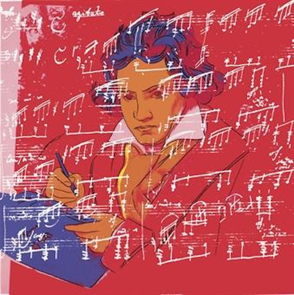 Beethoven (see F. & S. IIB.390-393) by Andy Warhol