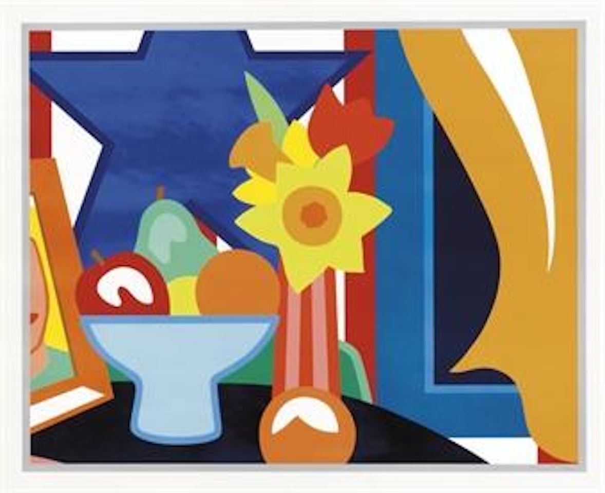 Still Life with Blowing Curtain (Yellow) by Tom Wesselmann
