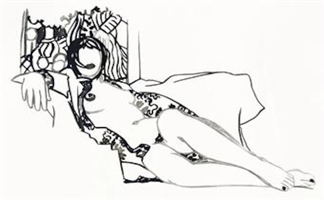 Monica Nude with Matisse by Tom Wesselmann