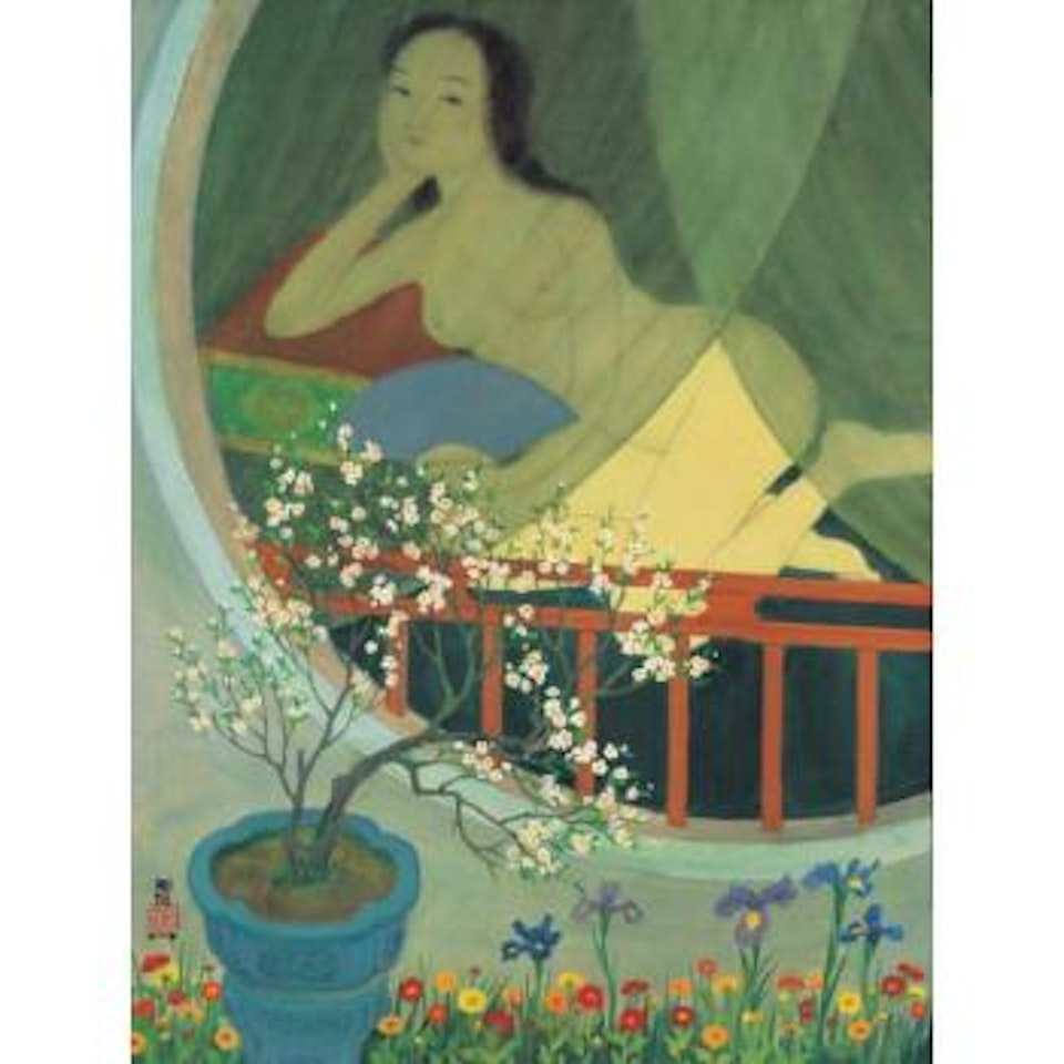 Reclining Nude by Mai Trung Thu