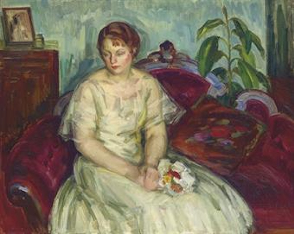 Woman in White Gown by Louis Ritman