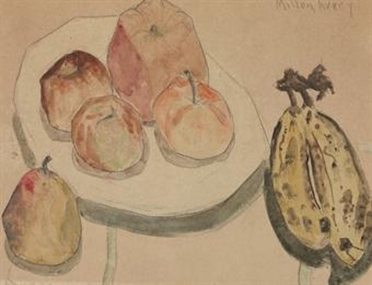 Still Life with Fruit by Milton Avery
