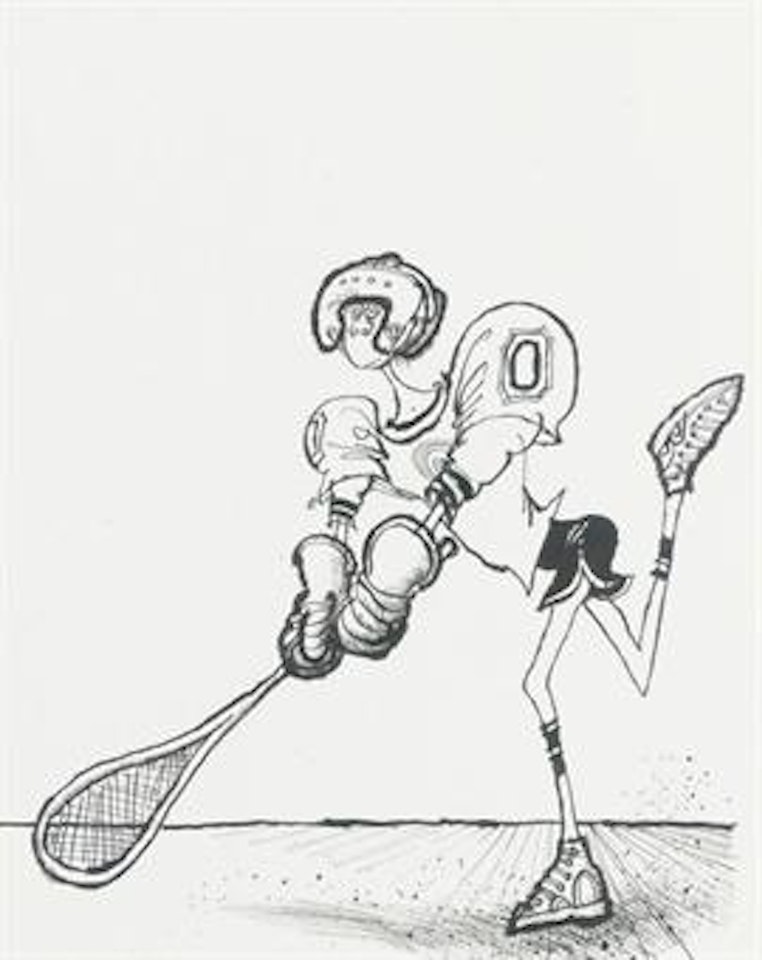 Balletic lacrosse by Ronald Searle
