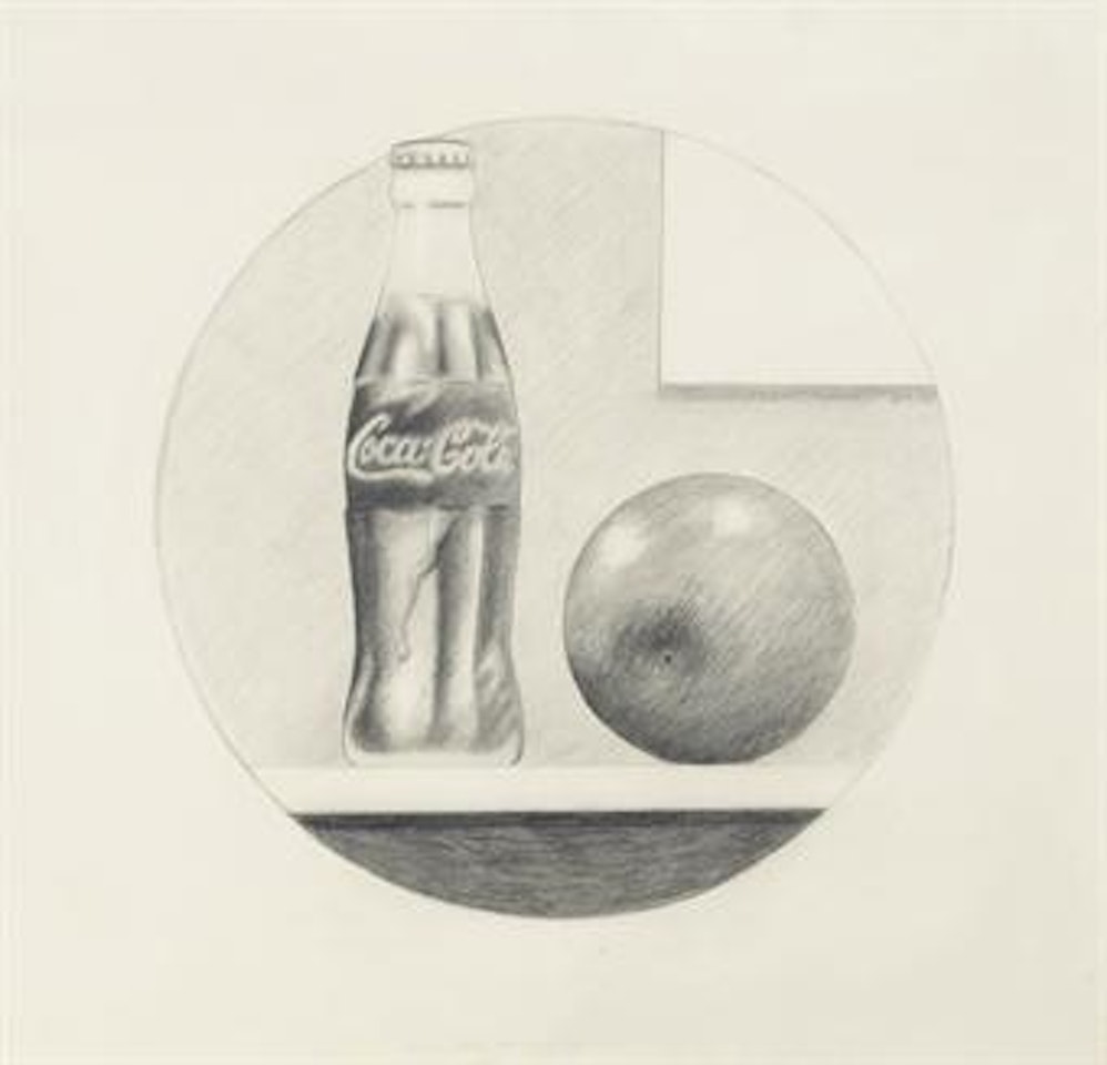 Drawing for: 3D Drawing, Coca Cola and Orange by Tom Wesselmann