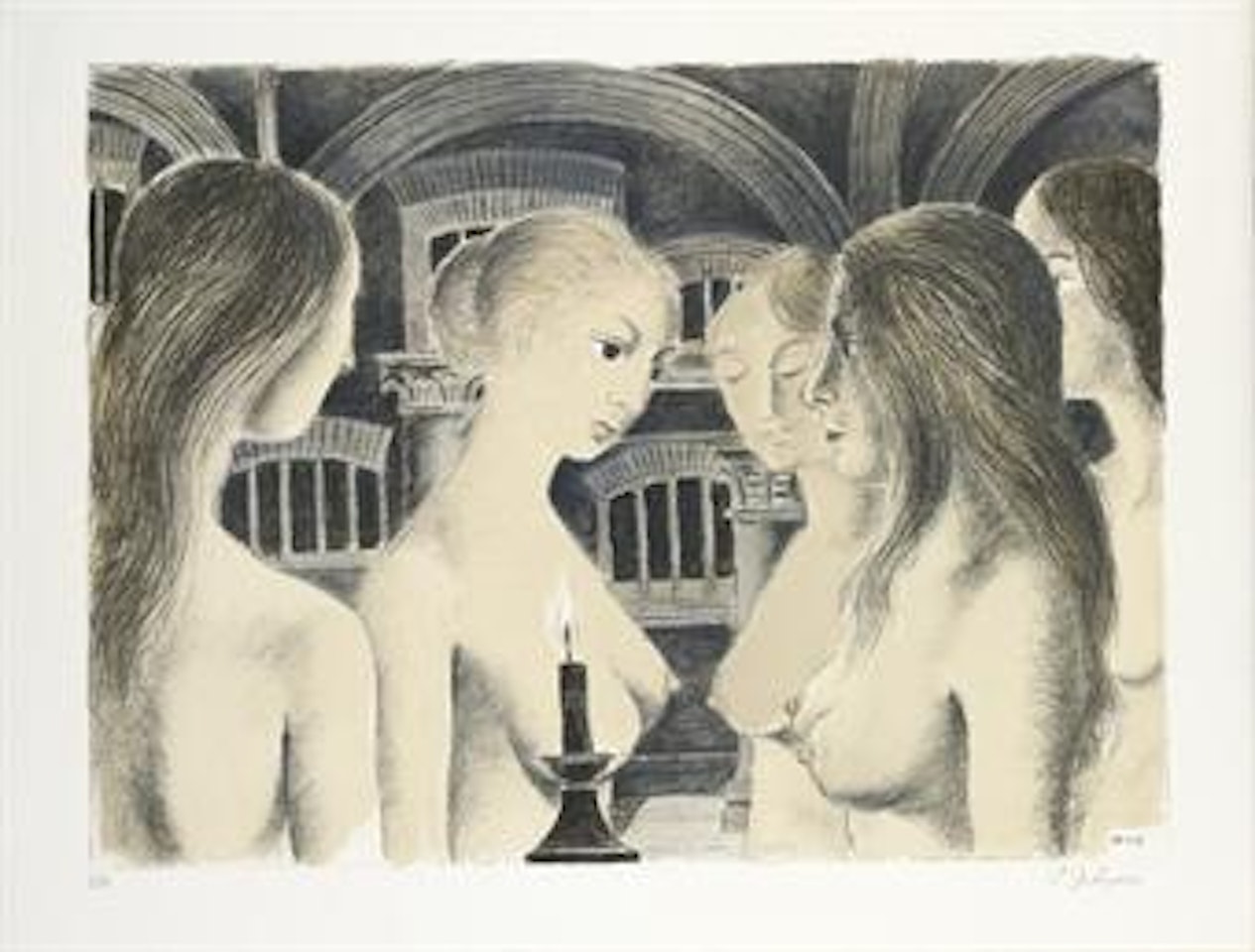 La Vôute (J. 68) by Paul Delvaux