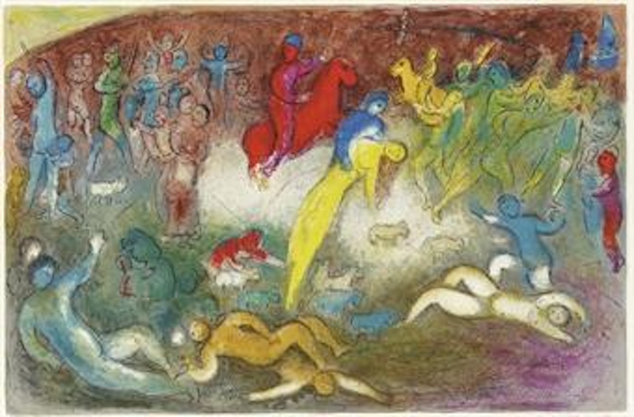 Enlèvement de Chloé, from Daphnis and Chloé (M. 327; cf. C. books 46) by Marc Chagall