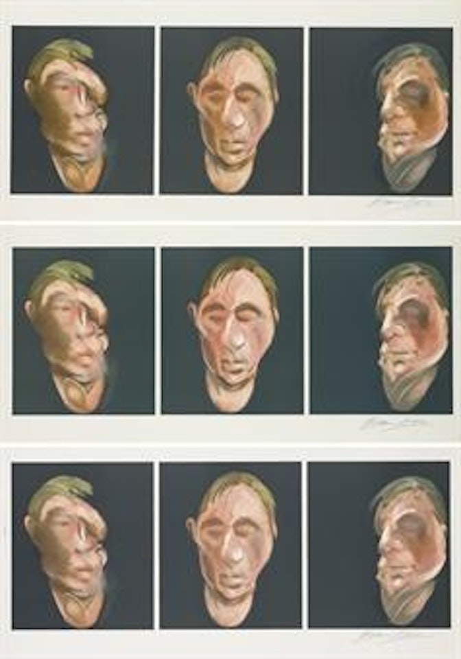 Three Studies for Self-Portrait, 1983 by Francis Bacon