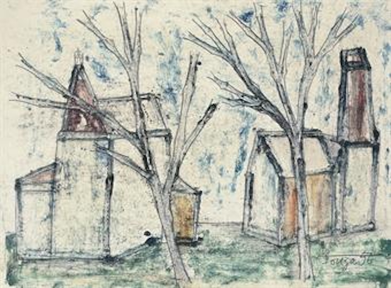 Two Buildings by Francis Newton Souza