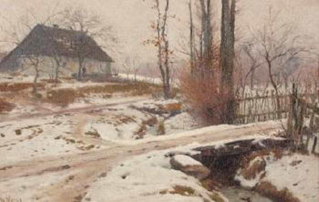 Paysage de neige by Walter Moras