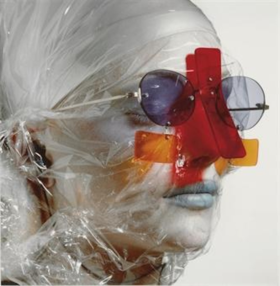 Miyake Sunglasses, New York, February 10 by Irving Penn