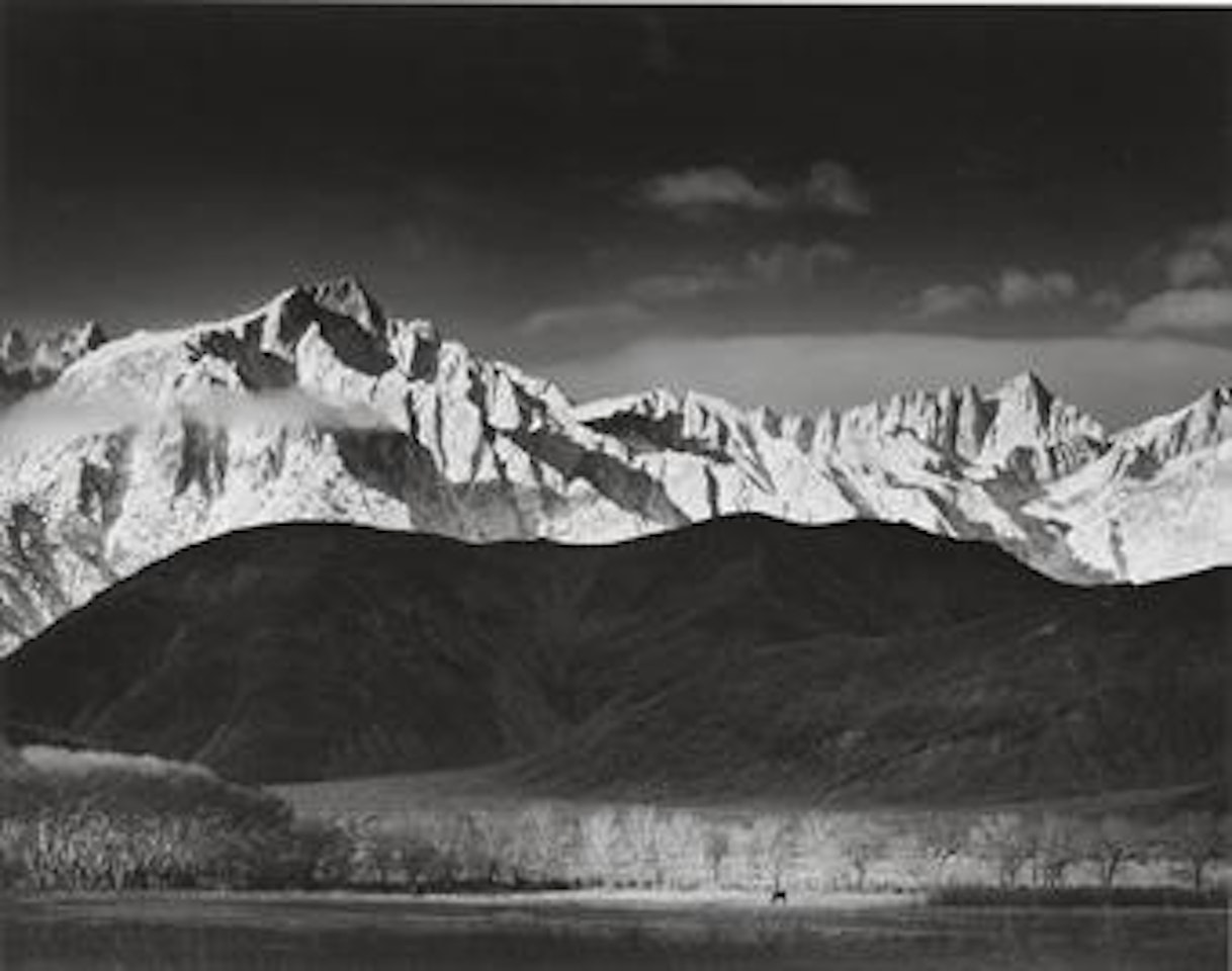 Winter Sunrise From Lone Pine, Sierra Nevada by Ansel Adams