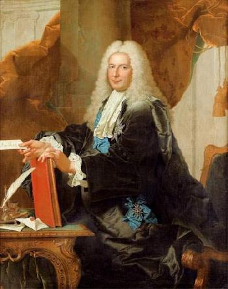 Portrait de Philibert Orry (1689-1747), contrôleur général des finances et directeur général des bâtiments du Roi by Hyacinthe Rigaud
