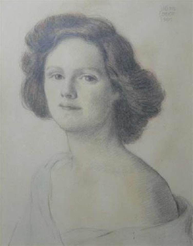 Portrait of a young lady by William Conor