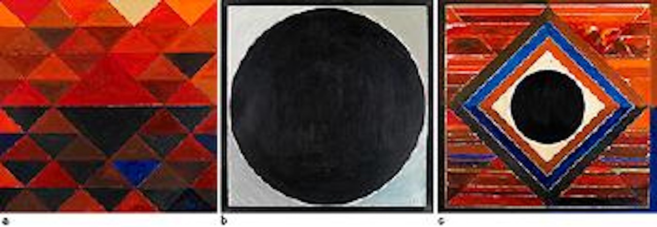 Tribhuj. Bindu. Prakriti by Sayed Haider Raza