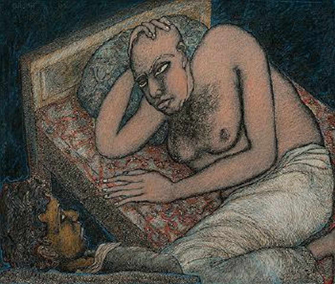 Two men by Jogen Chowdhury