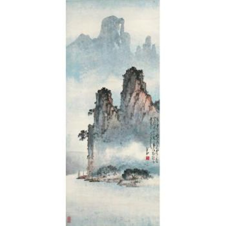 Boats In Wu Gorge by Zhao Shao'ang