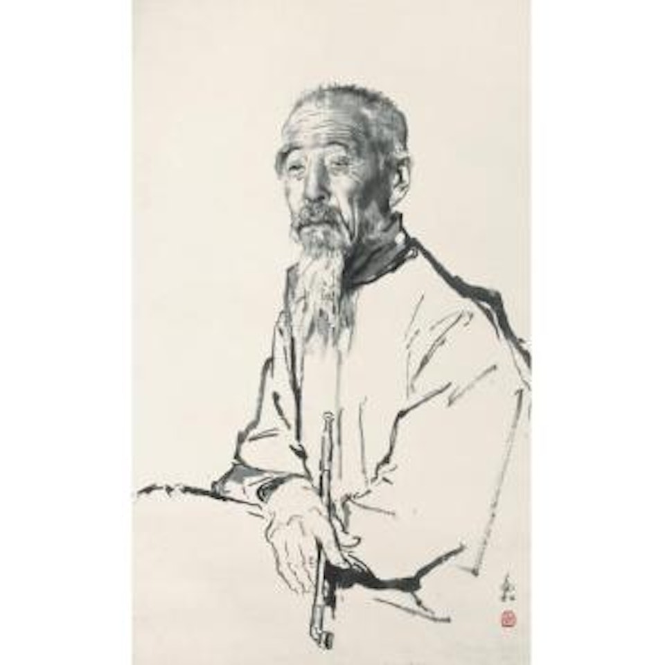 The Smoker by Jiang Zhaohe