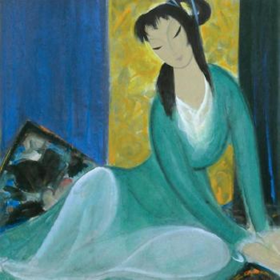 In Her Wistful Thoughts by Lin Fengmian