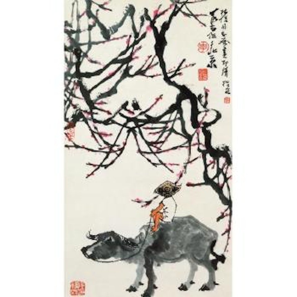 Herding In Spring by Li Keran