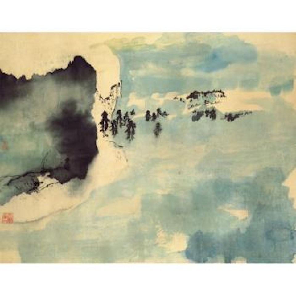 Cloudy Forest by Zhang Daqian