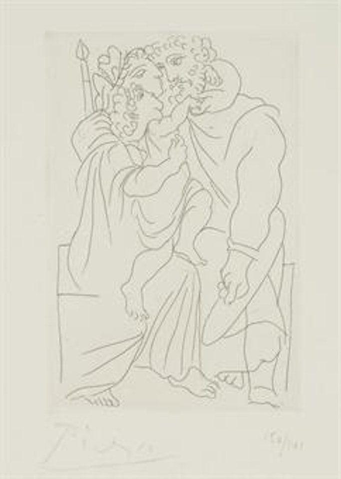 Couple et Enfant, from Lysistrata (B. 268; Ba. 388Bc; cf. C. books 24) by Pablo Picasso