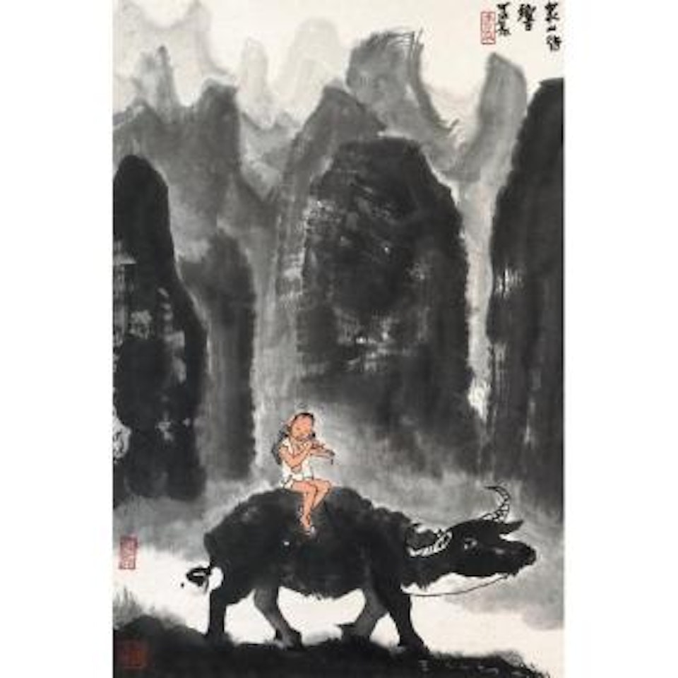 Echoing Through The Mountains by Li Keran