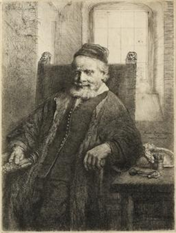 Jan Lutma, Goldsmith (B., Holl. 276; H. 290) by Attributed to Rembrandt Harmensz van Rijn
