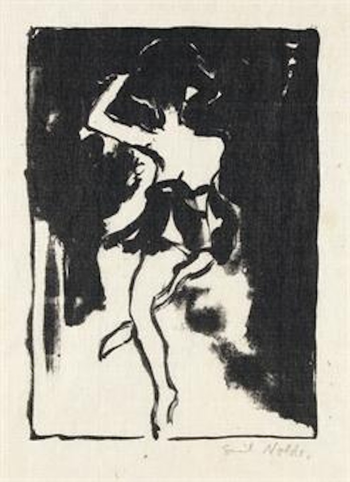 Tänzerin (klein) (S. & M. L 36) by Emil Nolde
